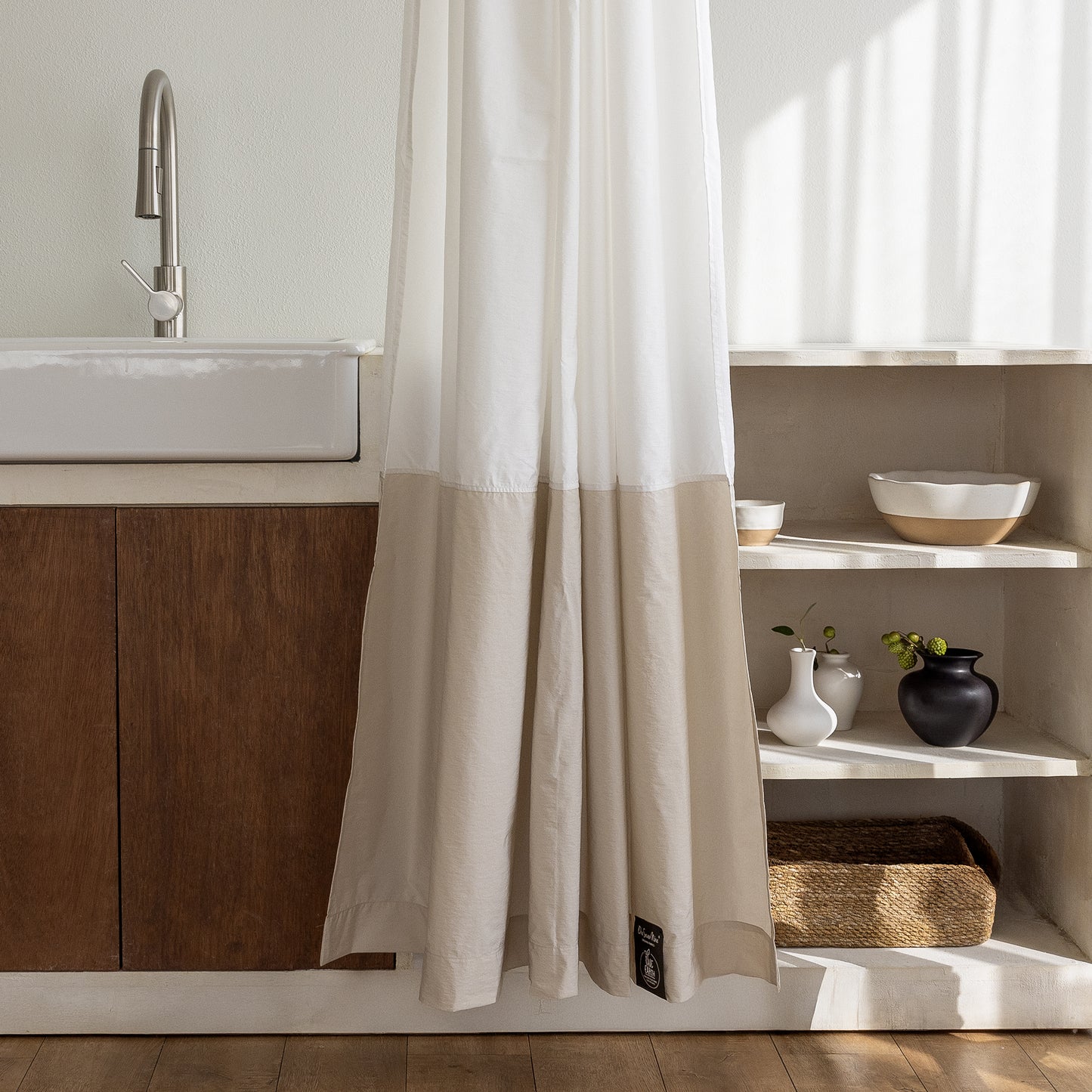Recyled Fabric Shower Curtain