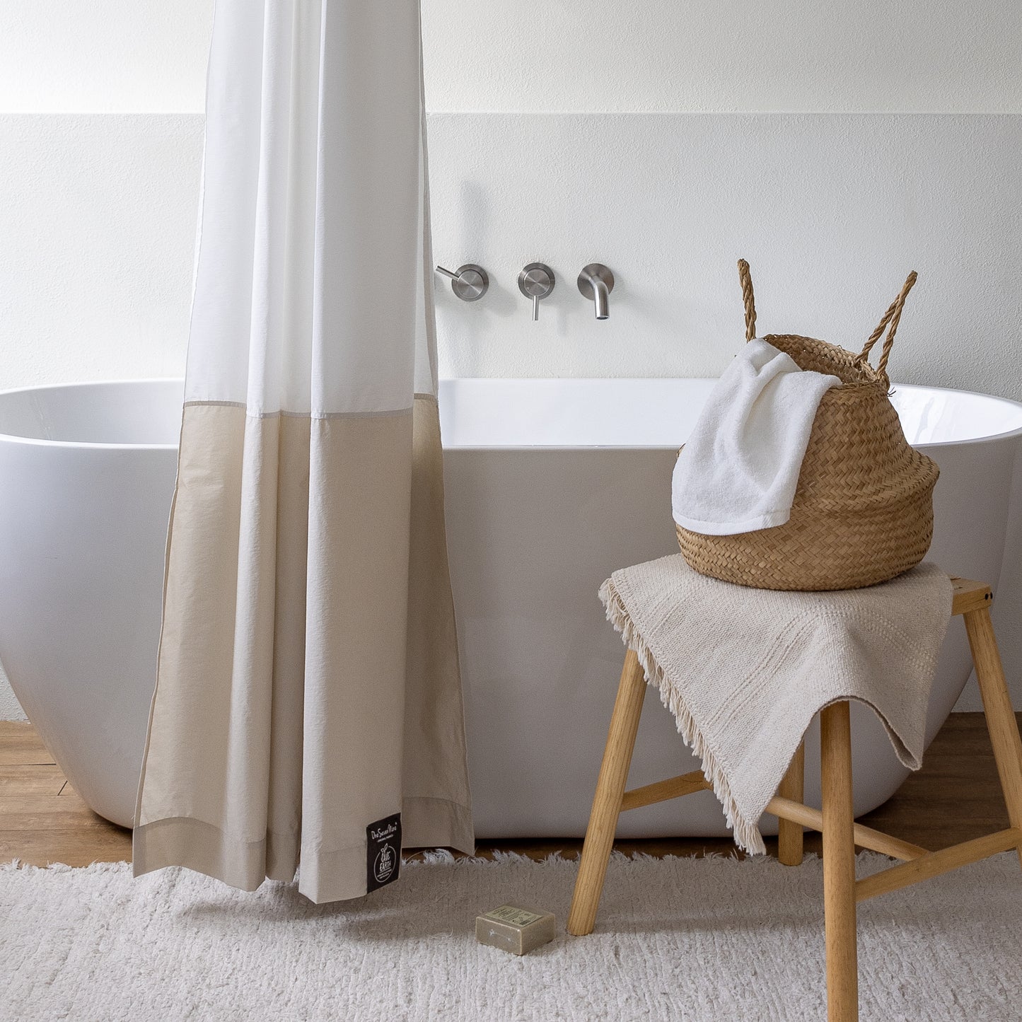 Recyled Fabric Shower Curtain